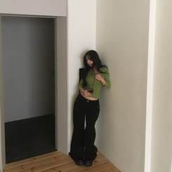 7分丈インナーTシャツ(10color) LIGHT GREEN