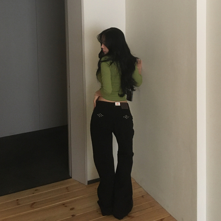 7分丈インナーTシャツ(10color) LIGHT GREEN