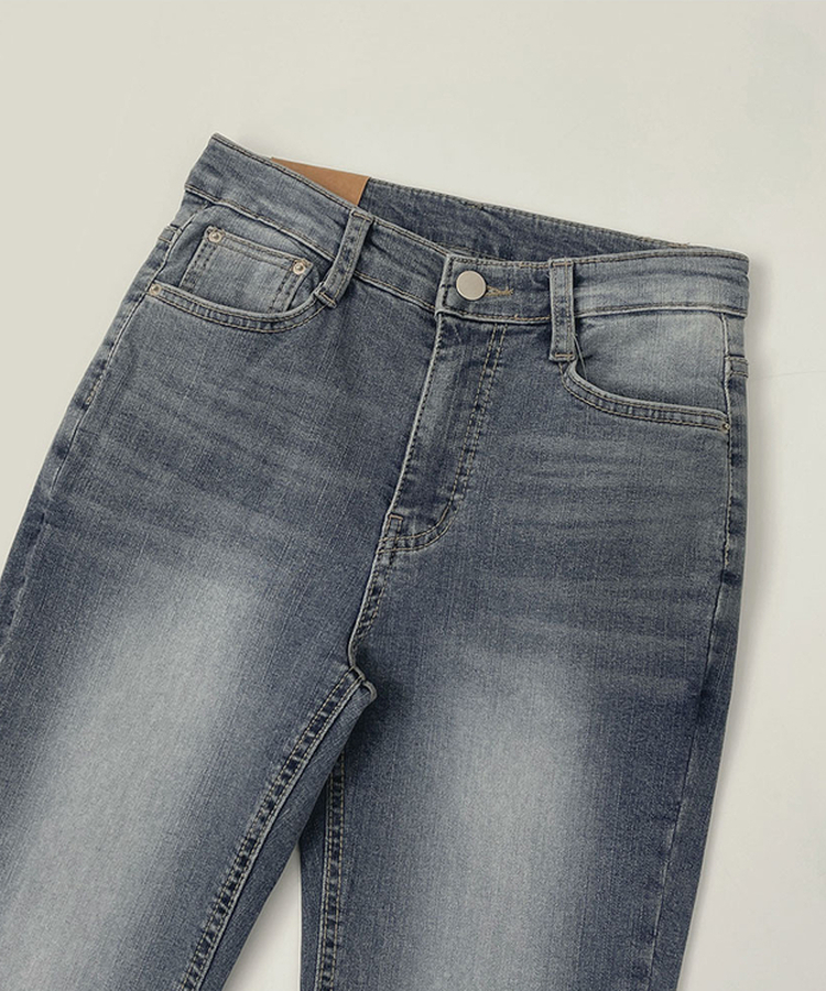 XSL골반뽕 백포켓 슬림핏 부츠컷 스판 데님 팬츠