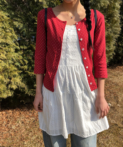 フラワーパンチングレースワンピース IVORY