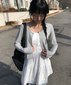 フラワーパンチングレースワンピース IVORY