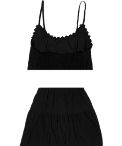 フラワーパンチングレースワンピース