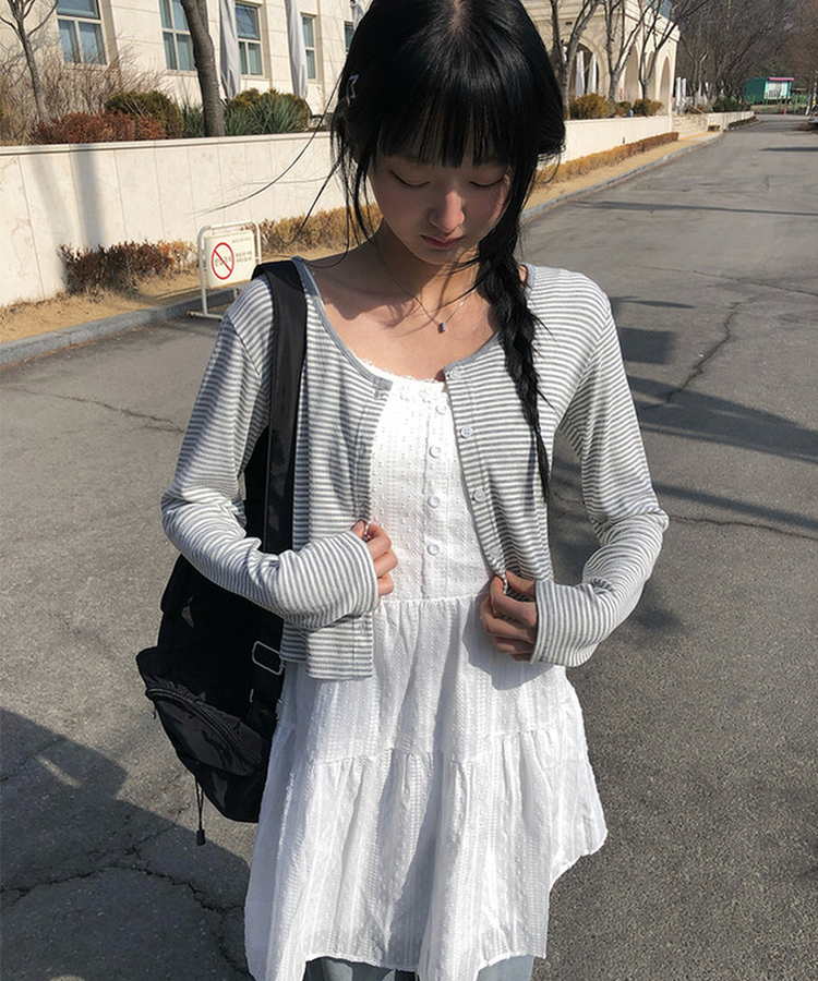 フラワーパンチングレースワンピース IVORY