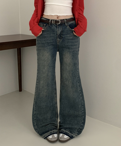 【丈別】ウォッシュドブーツカットデニム VINTAGE