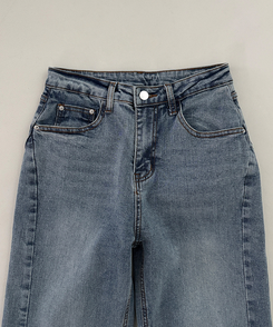 【丈別】ウォッシュドブーツカットデニム