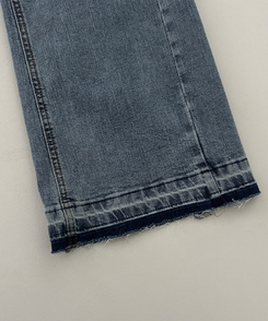 【丈別】ウォッシュドブーツカットデニム
