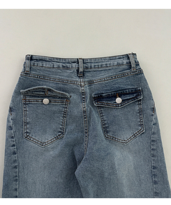 【丈別】ウォッシュドブーツカットデニム