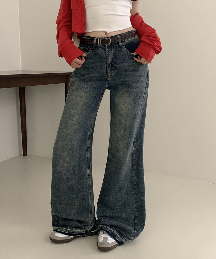 【丈別】ウォッシュドブーツカットデニム VINTAGE