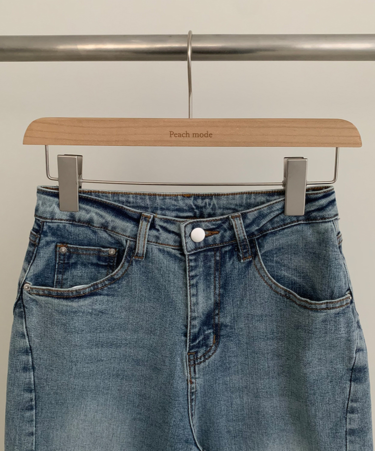 【丈別】ウォッシュドブーツカットデニム