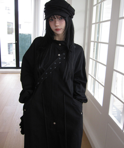 デイリーロングモッズジャンパー BLACK