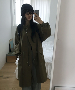 デイリーロングモッズジャンパー KHAKI