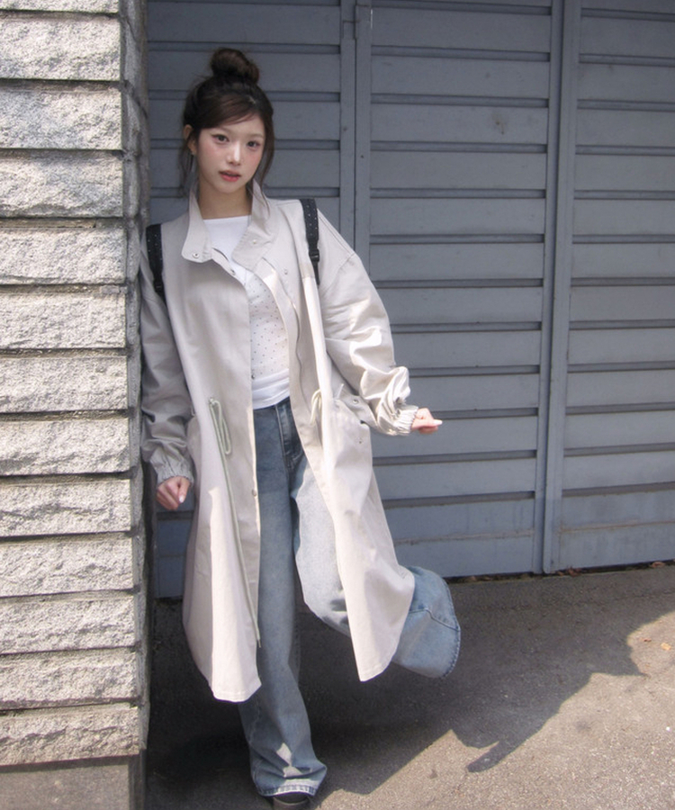 デイリーロングモッズジャンパー BEIGE