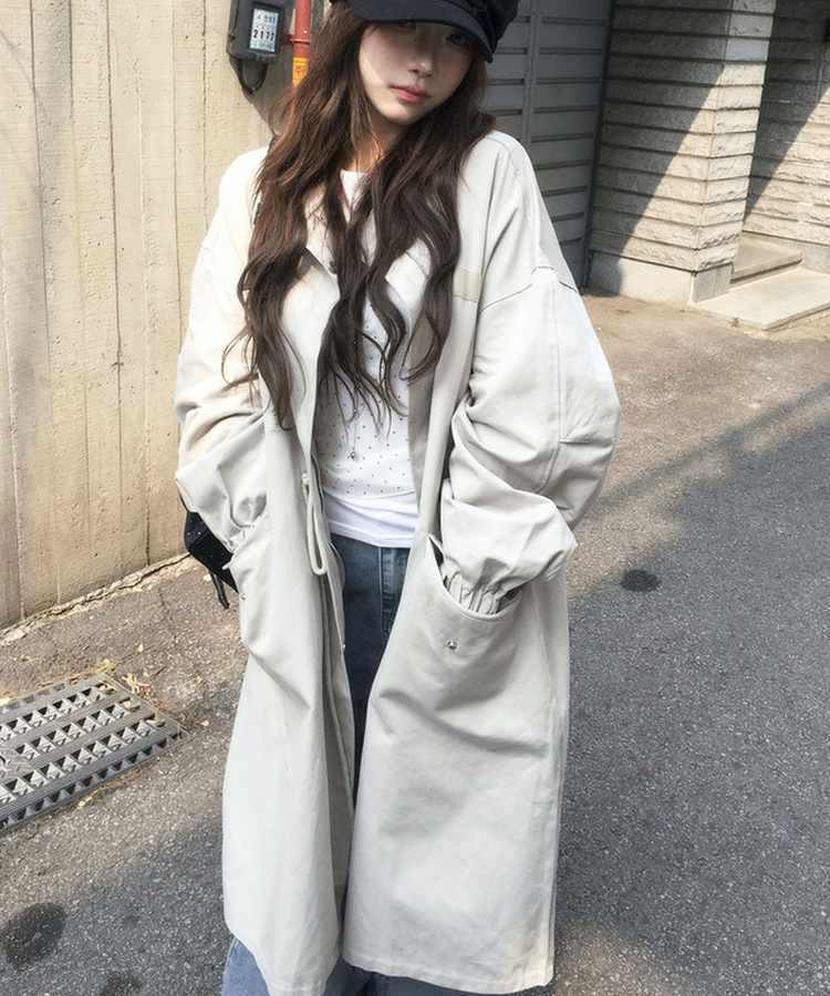 デイリーロングモッズジャンパー BEIGE