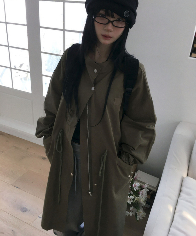 デイリーロングモッズジャンパー KHAKI