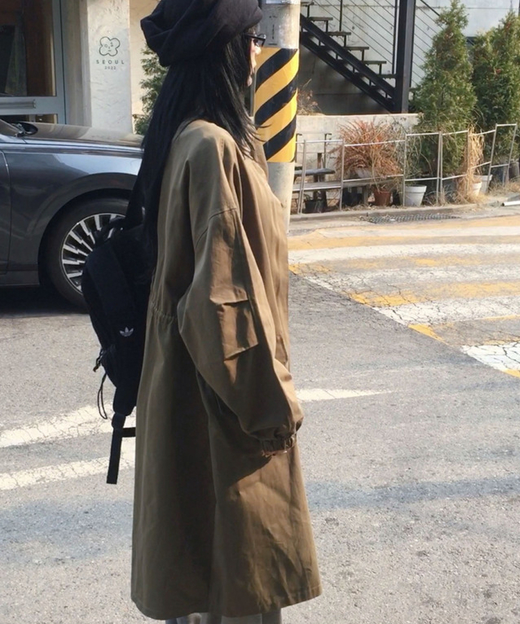 デイリーロングモッズジャンパー KHAKI