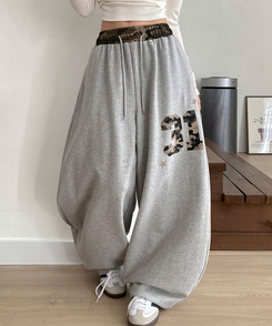 ミリタリーワイドトレーニングパンツ GRAY