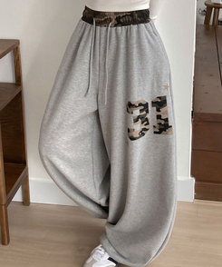 ミリタリーワイドトレーニングパンツ GRAY