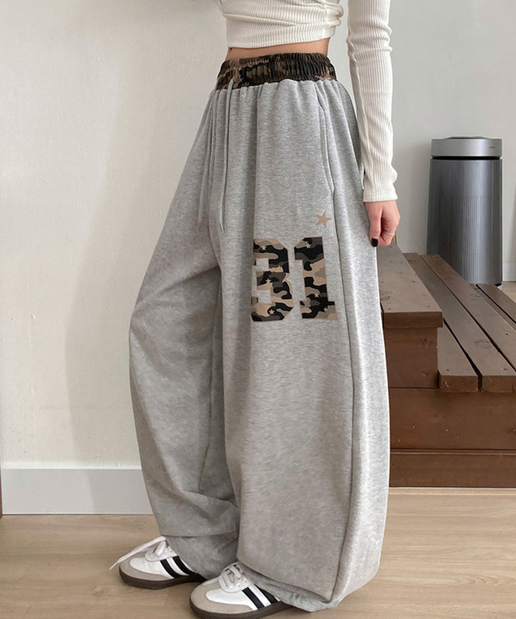 ミリタリーワイドトレーニングパンツ GRAY