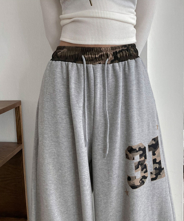 ミリタリーワイドトレーニングパンツ GRAY