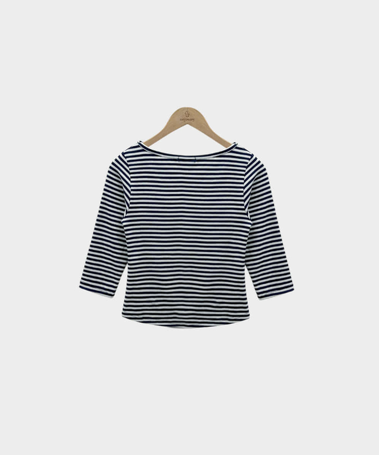 세상 부드러운 촉감말랑 보들 단가라 7부 라운드 굴림 티셔츠