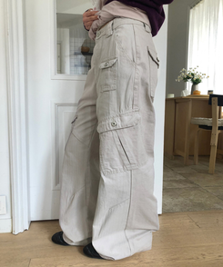 【丈別】ベーシックカーゴパンツ CREAM