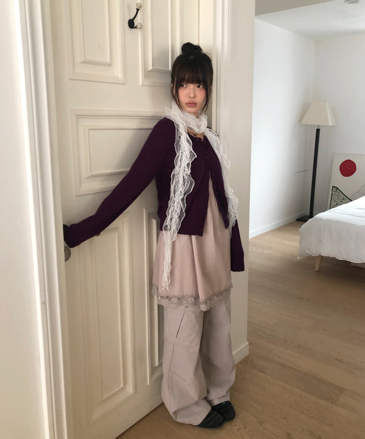 【丈別】ベーシックカーゴパンツ CREAM