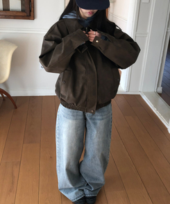 オーバースエードジャケット BROWN