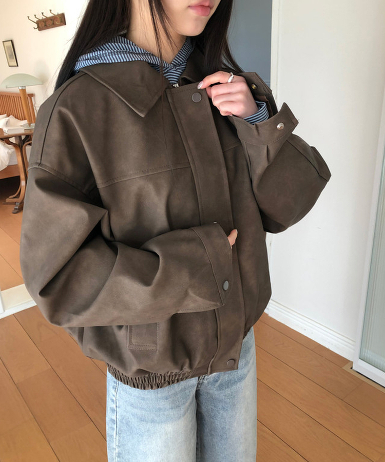 オーバースエードジャケット BROWN