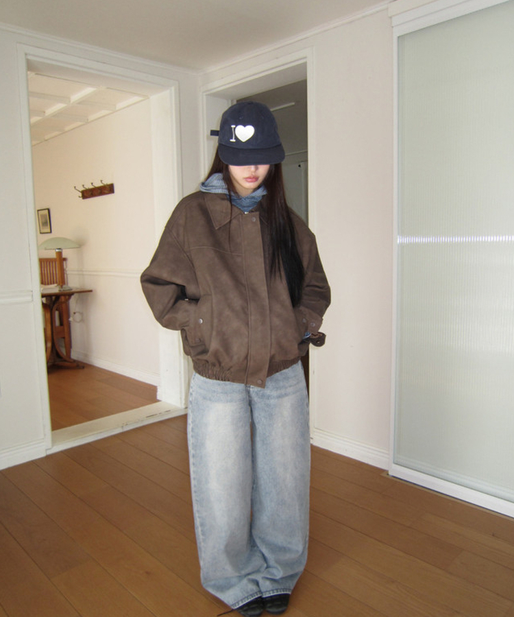 オーバースエードジャケット BROWN