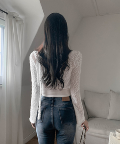 【SET】ボレロカーディガン カップ付きキャミソール マフラー IVORY