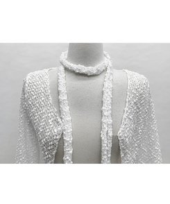 【SET】ボレロカーディガン カップ付きキャミソール マフラー