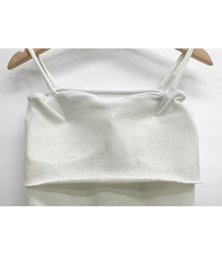 【SET】ボレロカーディガン カップ付きキャミソール マフラー