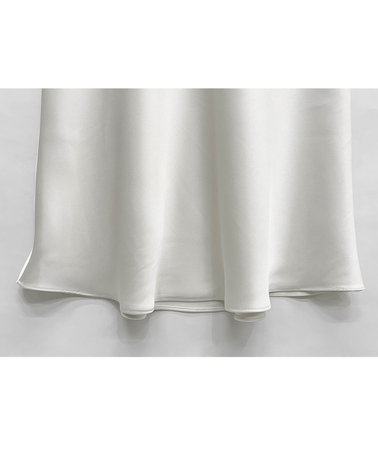 サテンマーメイドロングスカート