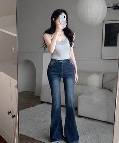 【カップ付き】レースキャミソール GRAY