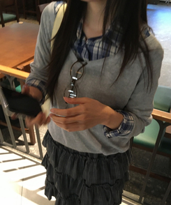 チェックベーシックシャツ BLUE