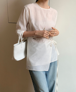 シースルーラップブラウス IVORY