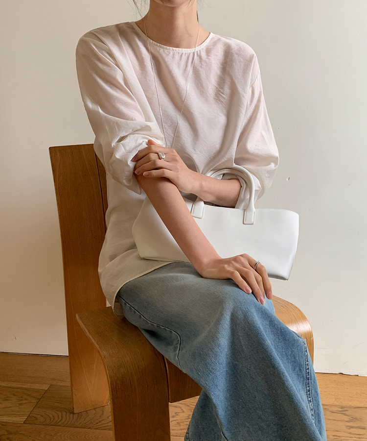 シースルーラップブラウス IVORY