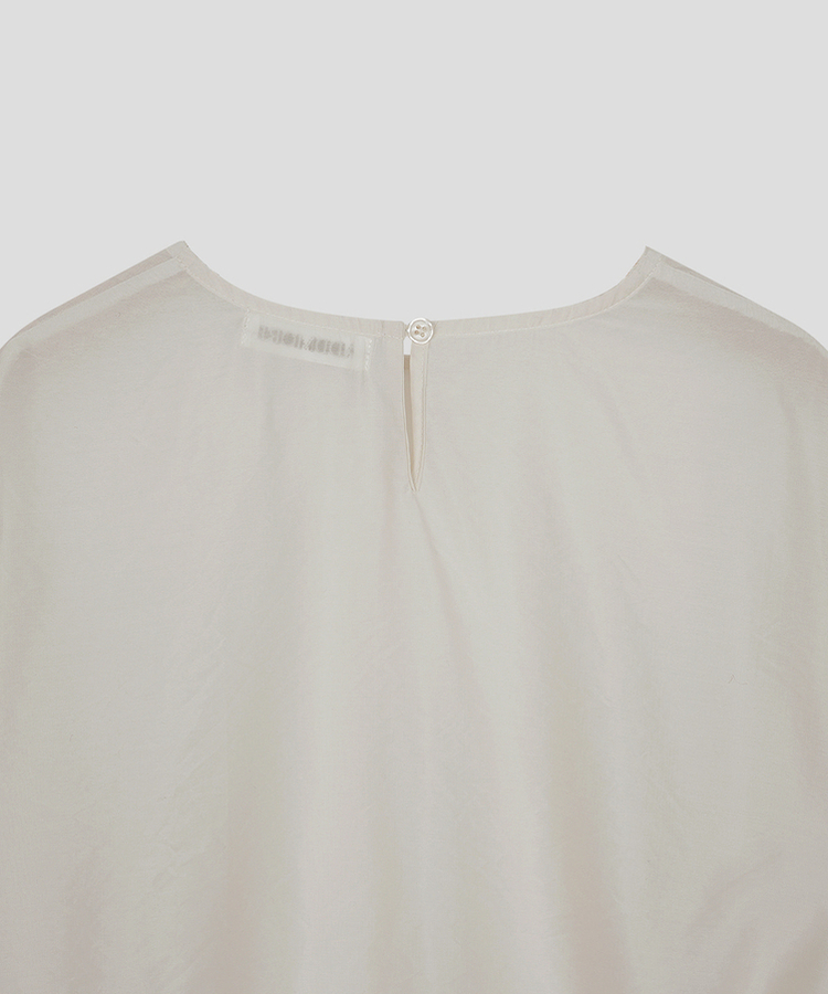 シースルーラップブラウス