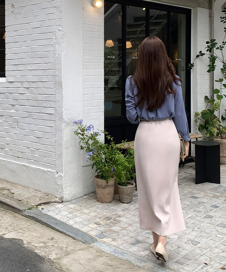 ハイウエストマーメイドスカート IVORY