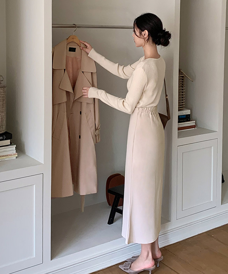 ハイウエストマーメイドスカート IVORY