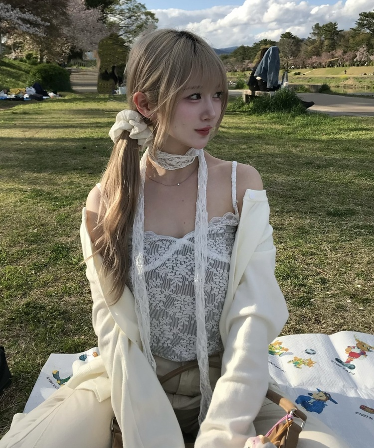 アンティークレースストール WHITE