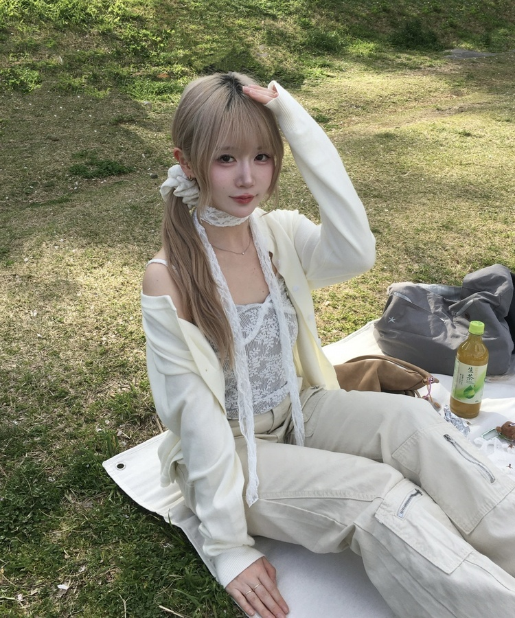 アンティークレースストール WHITE