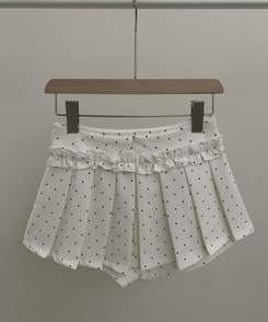 ドットフリルミニスカートパンツ