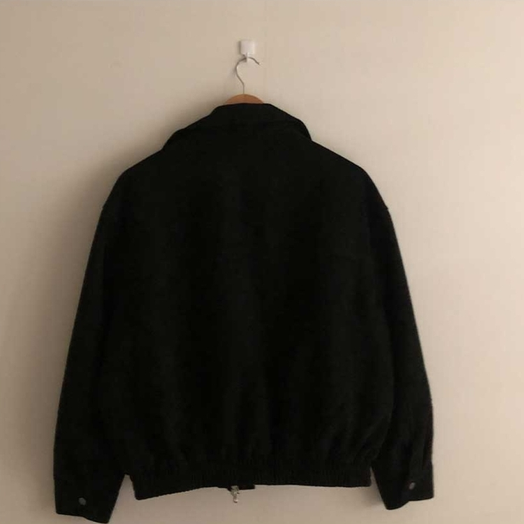 シンプルオーバースエードジャケット