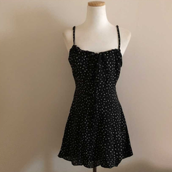 リボンキャミソールミニワンピース