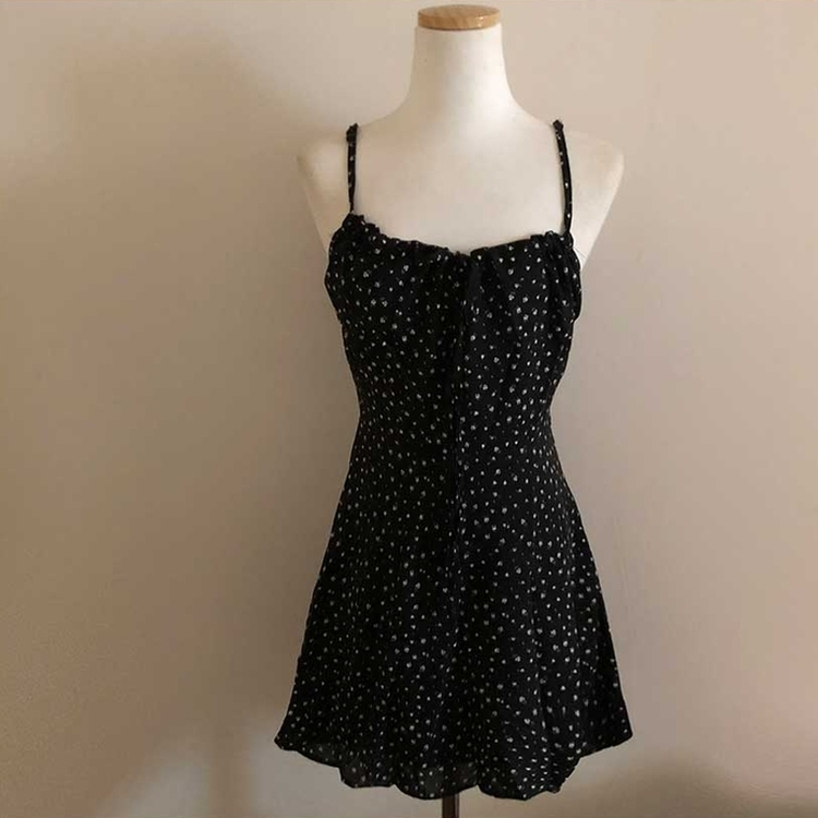 リボンキャミソールミニワンピース