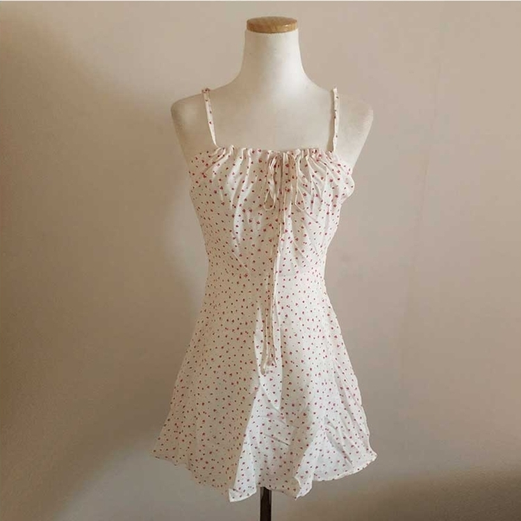 リボンキャミソールミニワンピース
