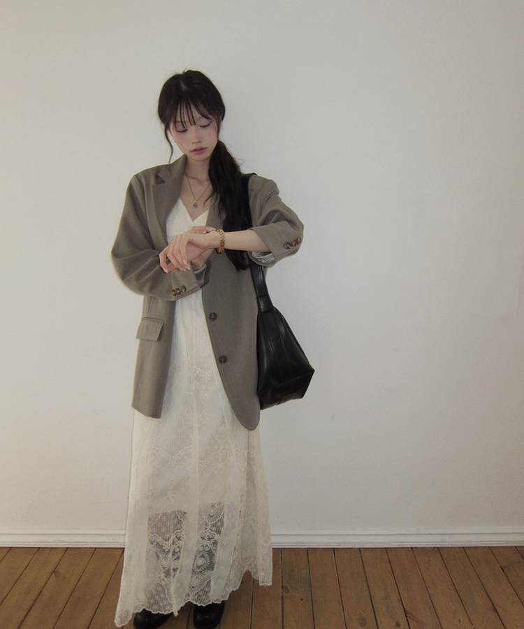 レースキャミソールワンピース IVORY