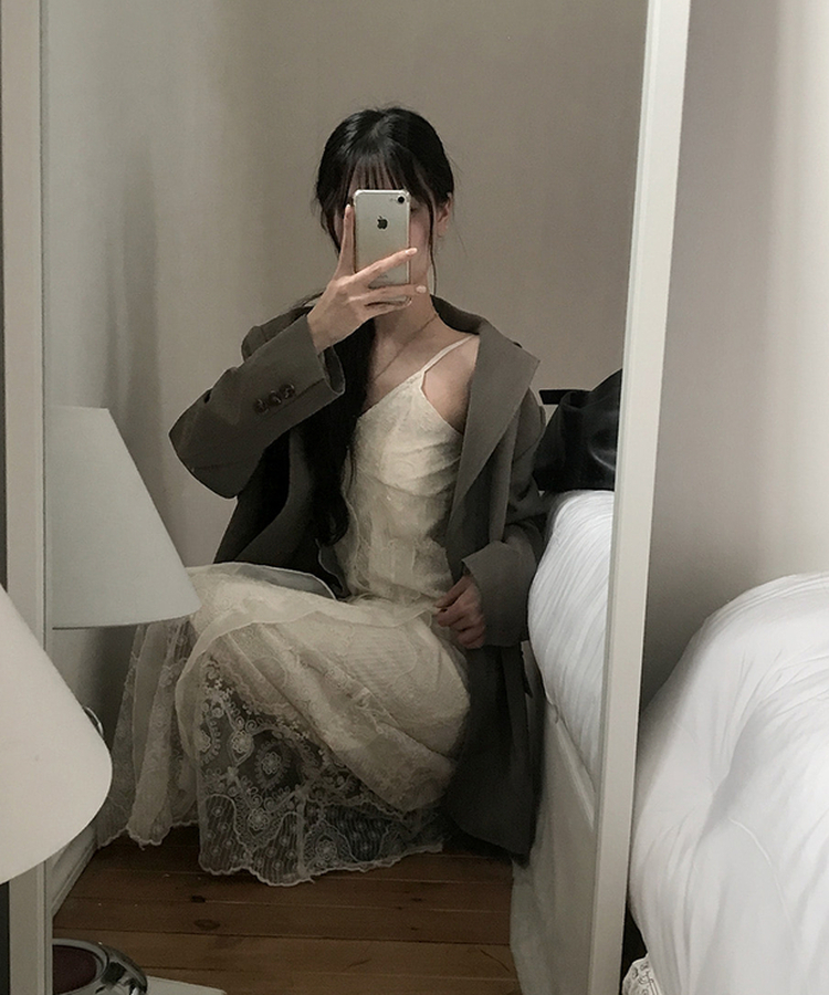 レースキャミソールワンピース IVORY