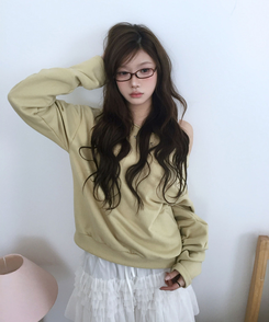 シアリングスターオフショルトレーナー YELLOW